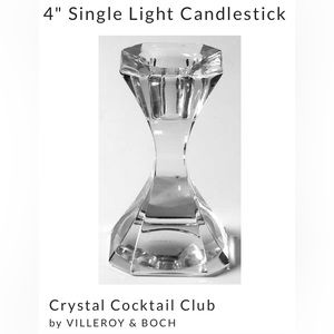 Set of two:  4” Villeroy & Boch candlesticks